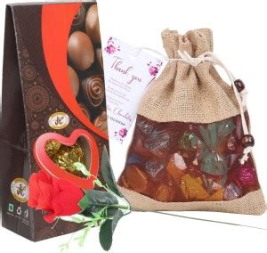 Jainco Star Chocolates 40pc Milk Chocolates in Jute Potli with 5pc ...