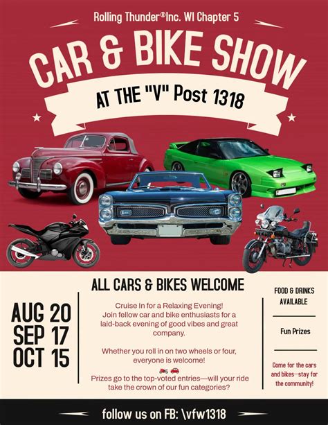VFW Car & Bike Night - Madison - 10/15/2025 - Wisconsin Motor Events