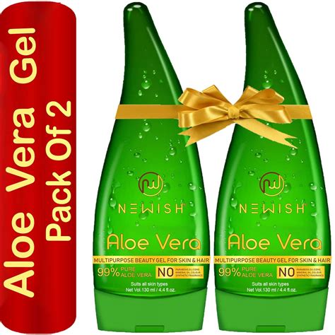 Buy Newish Pure Organic Aloe Vera Gel 130ml – Natural Hydration for ...
