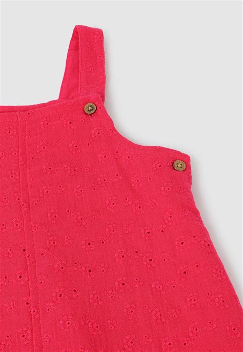 Buy Girls Schiffli Pinafore Dress with T-shirt Online at just Rs. 799.0 ...