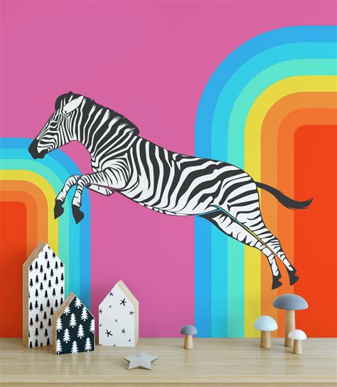 Animals Zone Rainbow | Pop Art | Wallpaper Mural | Digital Walls