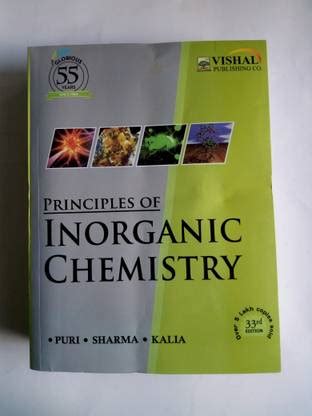 Principles Of Inorganic Chemistry By Puri, Sharma , Kalia: Buy ...