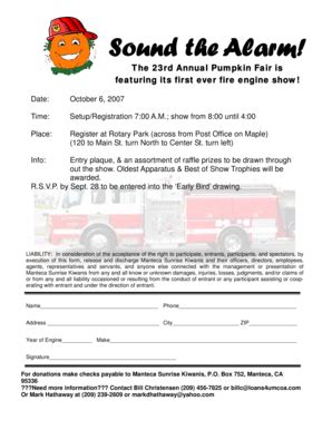Fillable Online sunrisekiwanis Fire engine flyer - Sunrise Kiwanis ...