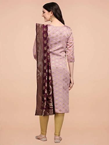 Buy VredeVogel Women's Cotton Silk Blend Kurta with Banarasi Silk ...