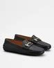 Buy Tod's Gommino Leather Driving Shoes | Black Color Women | AJIO LUXE