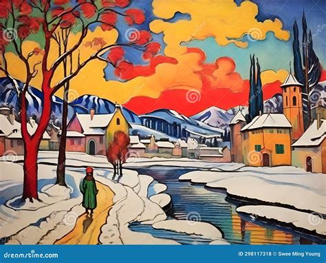 Painterly Image Of An Architectural Building Of The 1700 Century Of ...