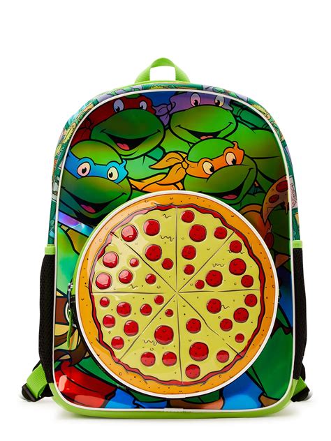 Teenage Mutant Ninja Turtles Kids Pizza Print 17" Laptop Backpack ...