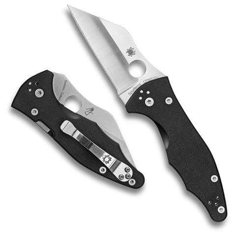 Spyderco Yojimbo 2 Compression Lock Black G-10 Handle Satin Blade ...