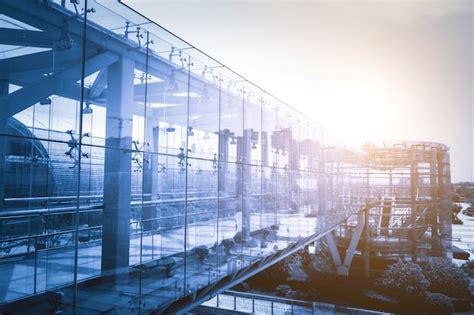 Pedestrian bridge against blue sky | Free Photo