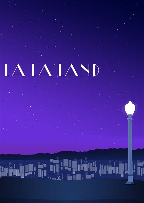 La La Land Poster Vector Recreation