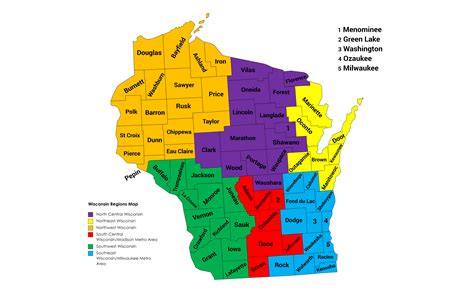 Image result for Wisconsin Area Code Map