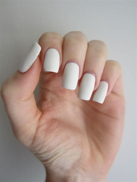 matte white nail polish