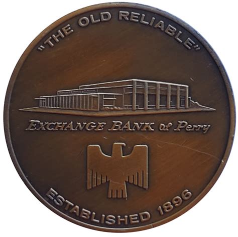 Token - Exchange Bank of Perry (Perry, Oklahoma) - United States – Numista