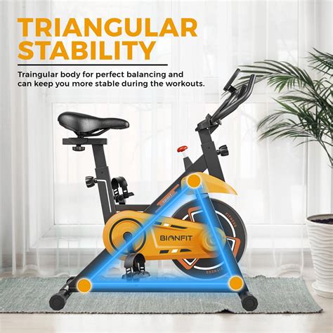 BIONFIT Cardio X Spin Exercise Bike: 6 Kg Flywheel, 100kg Support, Home ...