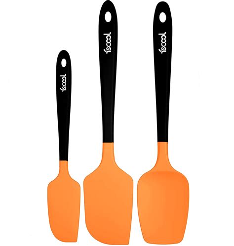 Buy FS COOL Silicone Spoon Spatula Set of 3, High Heat Resistant BPA ...