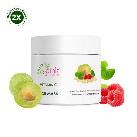 Vitamin C Face Mask with White Haldi | Glowing & Radiant Skin – La Pink
