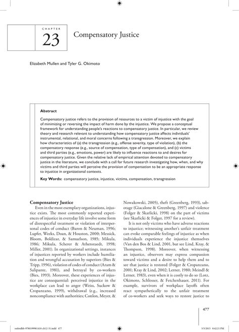 Image result for Compensatory Justice Examples