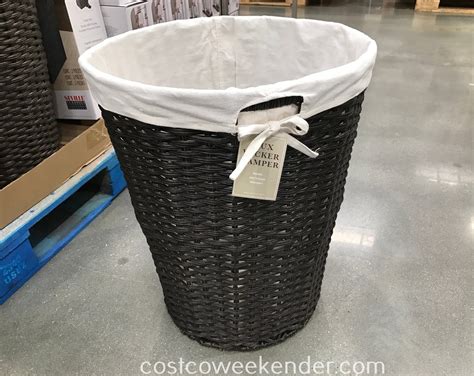 Baum Faux Wicker Hamper with Liner | Costco Weekender
