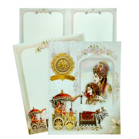 Grey Traditional Indian Wedding Card | King of Cards