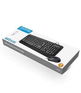 Amazon.in: Buy Astrum Wired Keyboard & Mouse Combo, Full Size, 12 MM ...