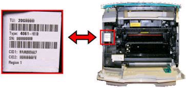 Image result for Lexmark Printer Serial Number