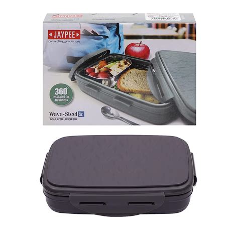JAYPEE Stainless Steel Insulated Lunch Box Wavesteel Sr. Raider Grey ...