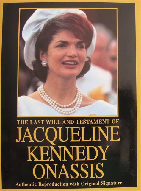 Buy The Last Will and Testament of Jacqueline Kennedy Onassis Book ...