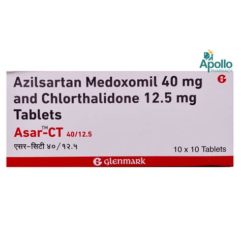 ASAR CT 40/12.5MG TABLET 10'S Price, Uses, Side Effects, Composition ...