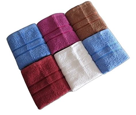 Bombay Dyeing Cotton Hand Towel 450 GSM (Set of 6, Purple) : Amazon.in ...