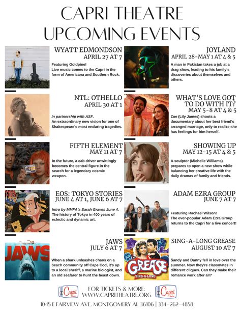 Booked at the Capri Theatre! : r/montgomery