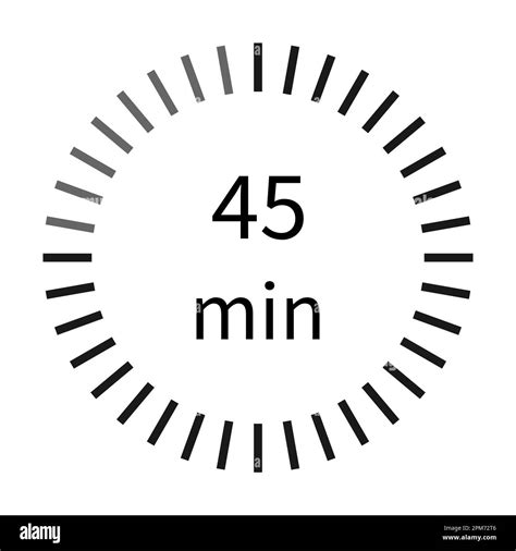 45 minutes digital timer stopwatch icon vector for graphic design, logo ...