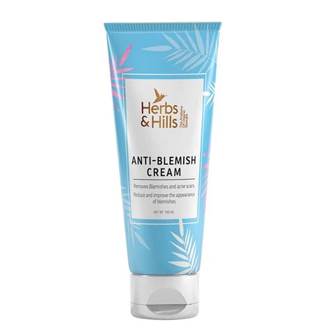 Herbs & Hills Anti Blemish Cream - 100g for All Skin Types, Help to ...