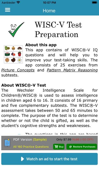 Wisc V Testing Practice 的图像结果