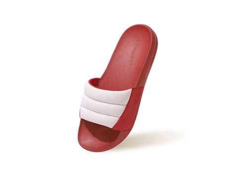 Squooshy Slides for Men : Red-White