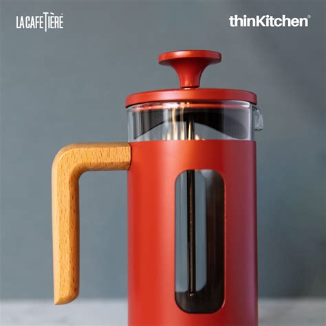 Buy La Cafetiere Pisa Stainless Steel Cafetiere Three Cup Red Online at ...