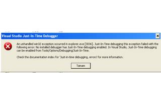 Fix Visual Studio Just in Time Debug 的图像结果