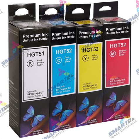 Smart Ink Refill Dye Ink for HP GT51-GT52 Compatible for HP Ink Tank ...