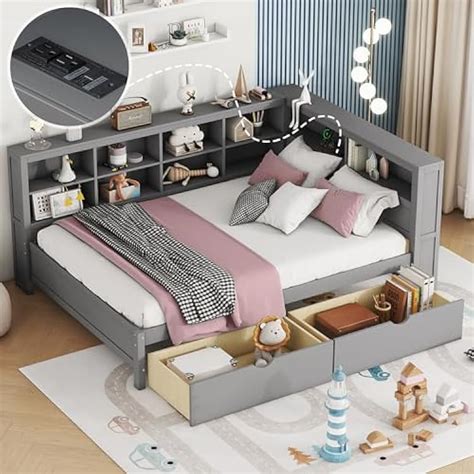 SOFTSEA Full Size Daybed Bed with Storage Drawers India | Ubuy