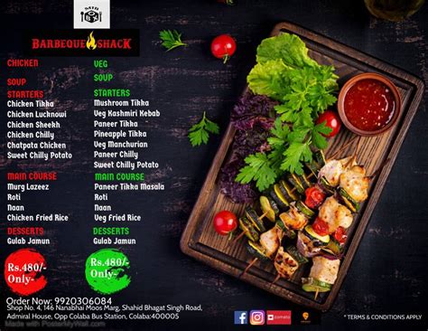 Menu at Barbeque Shack, Mumbai