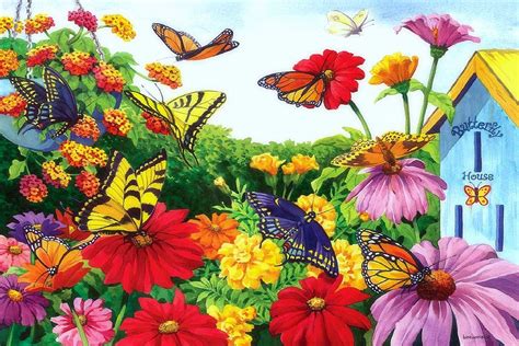 Butterfly Garden Wallpapers - Top Free Butterfly Garden Backgrounds ...