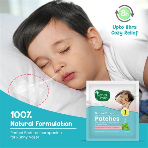 Natural Vapour Patches for Babies -Cold Relief for Clear Nasal Comfort