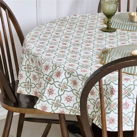 Wipeable & Anti-Slip Cotton Table Linen | Table Cloth | Persian Garden ...