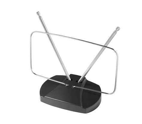 onn. Indoor Easy-Adjust HDTV Antenna with VHF Dipoles and 20 Mile ...