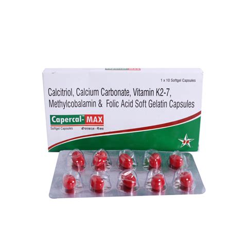 Capsuleercal Max Capsule 10's Price, Uses, Side Effects, Composition ...