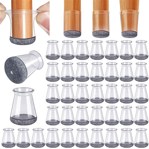 40 Pack Extra Small Chair Leg Floor Protectors Silicone Covers to ...