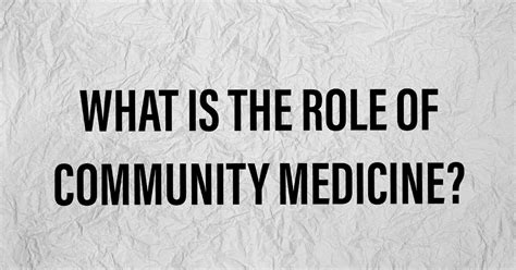 Reviving community medicine in India: The need to perform our primary ...