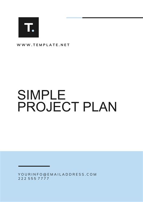 Simple Project Plan Template - Edit Online & Download Example ...