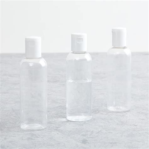 Home Centre Omnia Transparent Solid Polypropylene Bottles - Set of 3 ...
