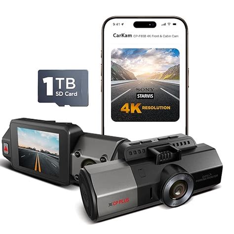 CP PLUS 4K Dashcam for Car with Sony Starvis | 8MP Front + FHD Cabin ...