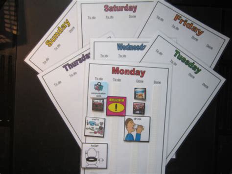 Buy DAILY TIMETABLE ROUTINE CHARTS - ASD Autism Visual Aids ADHD SEN ...